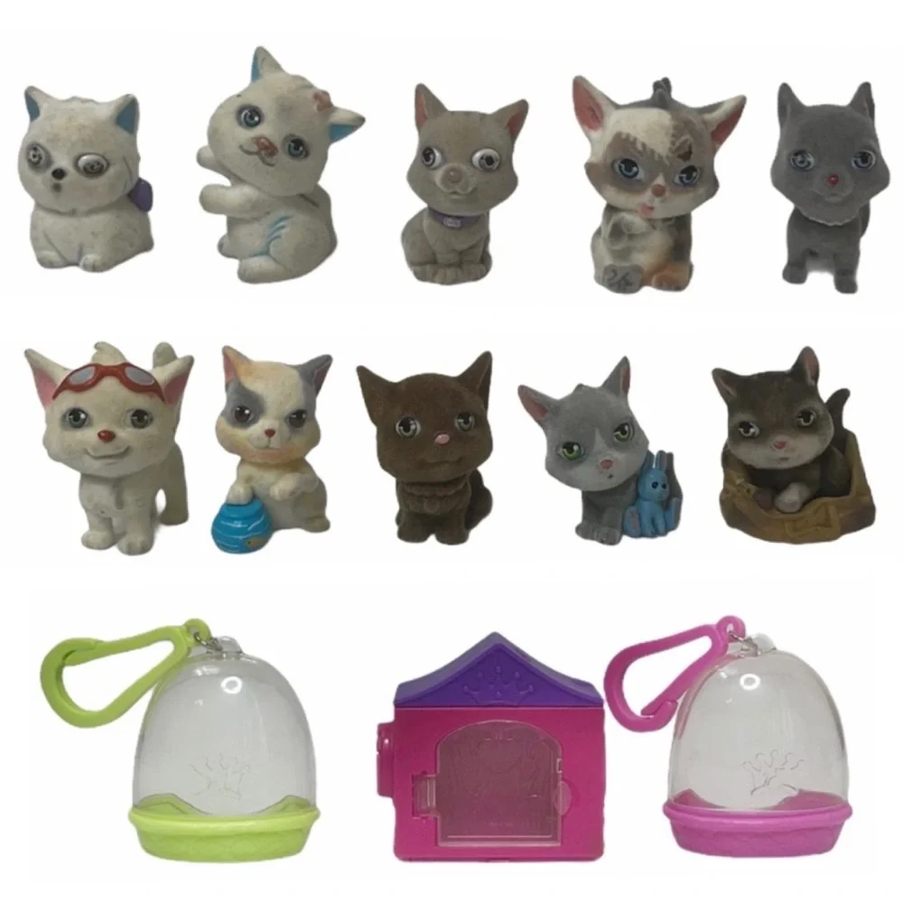 Kitty in My Pocket Vintage Toys Cats MEG Play Jakks Doll House Miniatures Pink